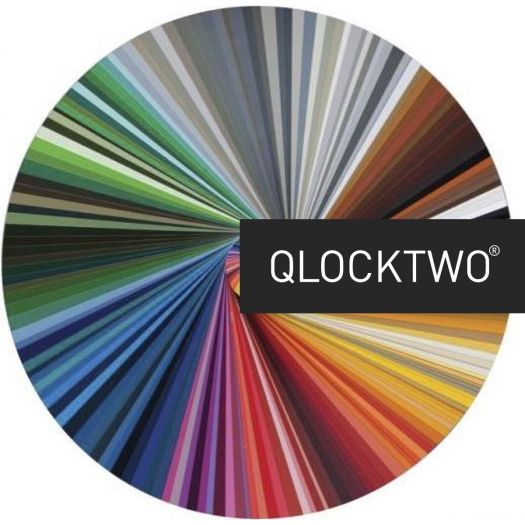 QlockTwo Large Custom color ral 90x90 cm