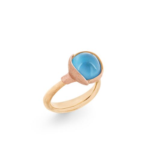 Ole Lynggaard Lotus ring Sky Blue Topaas