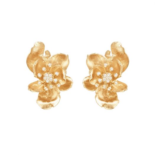 Ole Lynggaard Wilde Rose Stud Earrings