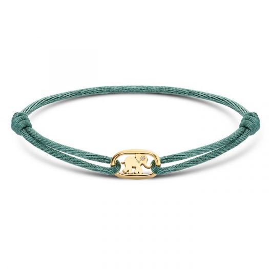 Minitials één blend satijn armband 