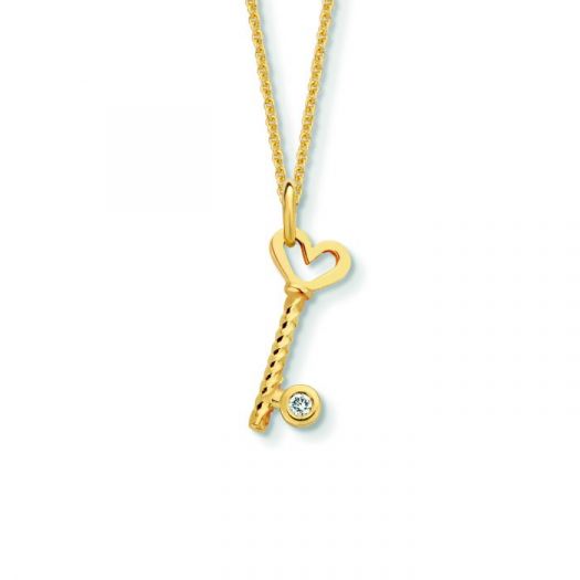 Minitials één key to my heart diamant collier 