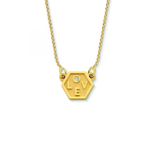 Minitials exagoni diamant collier