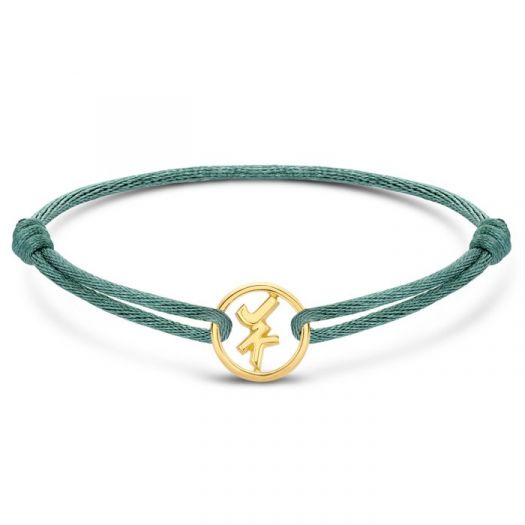 Minitials twee signature armband satijn