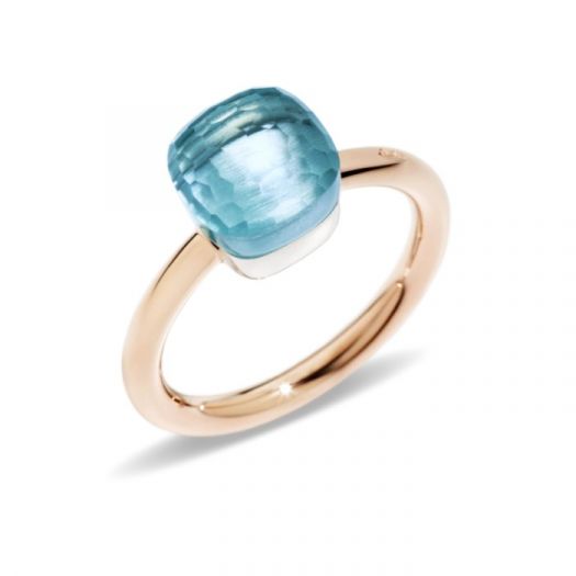 Pomellato Nudo Petit ring Blauwe Topaas