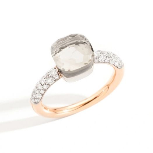 Pomellato Nudo Petit ring Witte Topaas Diamonds