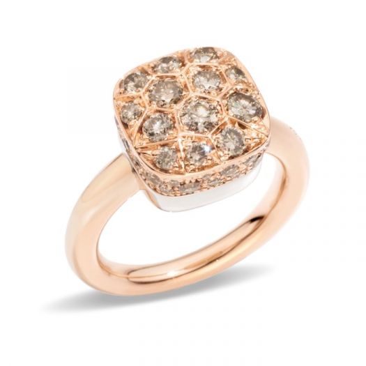 Pomellato Nudo Grande ring Diamonds Cognac