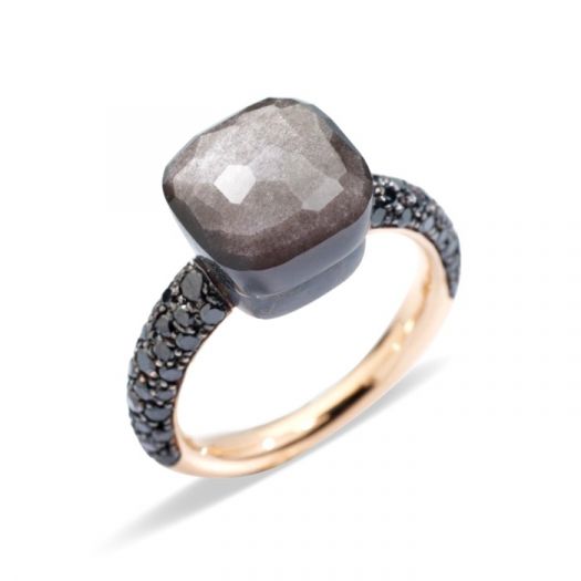 Pomellato Nudo Classic ring  Obsidiaan 