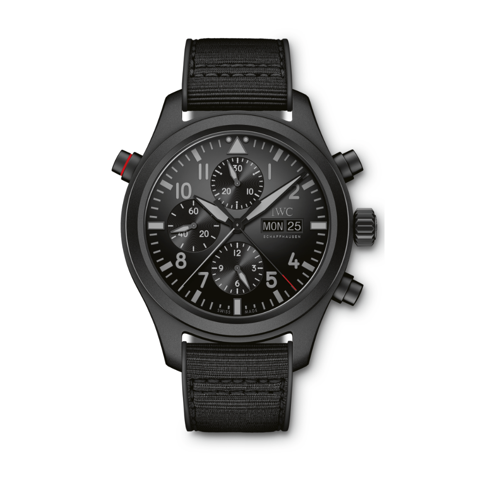 IWC Pilot s watch Double Chronograph Top Gun Ceratanium