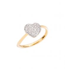 Dodo Heart ring diamonds