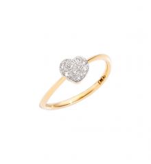 Dodo Heart ring diamonds small