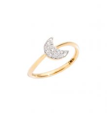 Dodo Moon ring diamonds