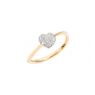 Dodo Heart ring diamonds small