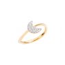 Dodo Moon ring diamonds