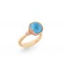Ole Lynggaard Lotus ring Sky Blue Topaas