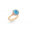 Ole Lynggaard Lotus ring Sky Blue Topaas