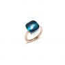 Pomellato Nudo Grande ring London Blue Topaas