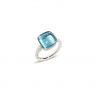 Pomellato Nudo Grande ring Diamonds Blauwe Topaas