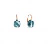 Pomellato Nudo Classic oorhangers Blauwe Topaas