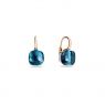 Pomellato Nudo Classic oorhangers London Blue Topaas