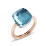 Pomellato Nudo Grande ring Blauwe Topaas