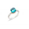 Pomellato Nudo Petit ring topaas Deep Blue Diamonds