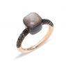 Pomellato Nudo Petit ring Obsidiaan diamonds 