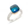 Pomellato Nudo Classic ring Topaas Deep Blue Diamonds