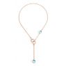 Pomellato Nudo Lariat collier Blauw Topaas