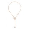 Pomellato Nudo lariat collier Witte Topaas/Parelmoer