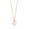 Pomellato Nudo collier Witte Topaas en Parelmoer 