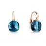 Pomellato Nudo Classic oorhangers London Blue Topaas