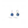 Pomellato Nudo Classic oorhangers London Blue Topaas Turqoise diamonds