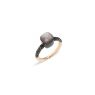 Pomellato Nudo Petit ring Obsidiaan diamonds 