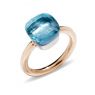 Pomellato Nudo Classic ring Blauw Topaas