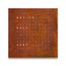 QlockTwo Classic creators edition RUST 45x45 cm