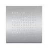 Qlocktwo Classic stainless steel 45x45 cm