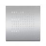 Qlocktwo Classic stainless steel 45x45 cm